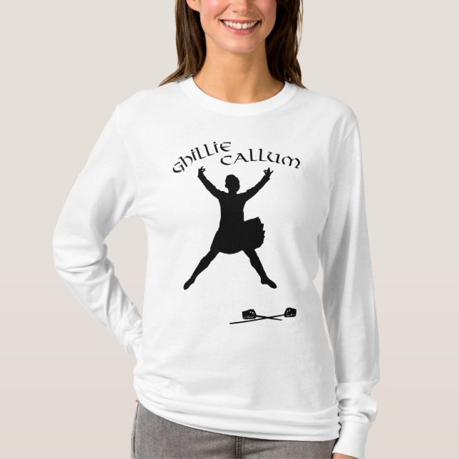 T-shirt Ghillie Callum - Danseuse écossaise d'épée (Devant)