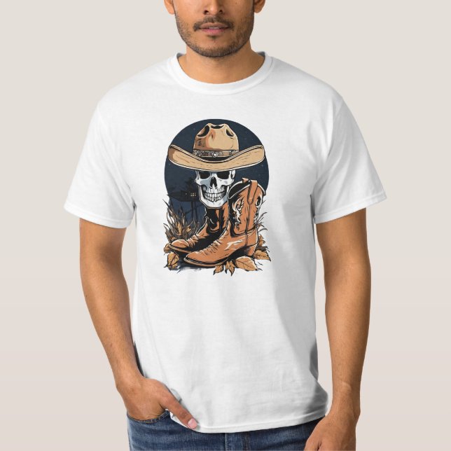 T-shirt Ghomajorité Wrangler : Haungly Western (Devant)