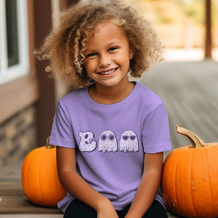 T-Shirt Ghost Boo mignonne Filles d'Halloween