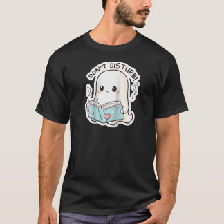 T-shirt Ghost Book Lover Lire des livres Style Sticker Aes