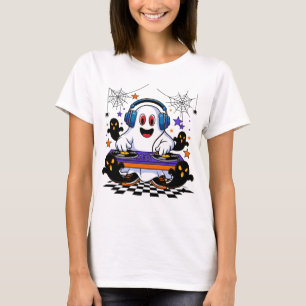 T-shirt Ghost DJ Halloween Design