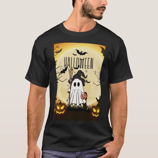 T-shirt Ghost effrayé (Devant)
