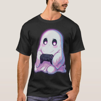 T-Shirt Ghost Gamer – Conception de jeu minimalist