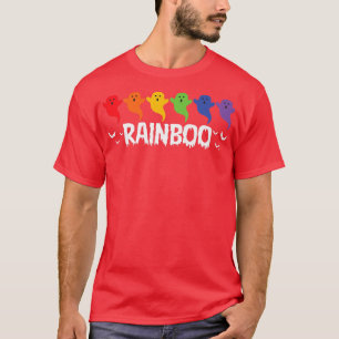 T-shirt Ghost Gay pride LGBTQ Rainbow Rainboo Funny Hallow