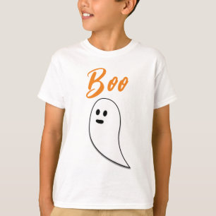 T-shirt Ghost Halloween noir blanc orange boite