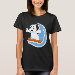 T-shirt Ghost Halloween Surfer
