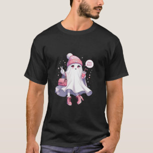 T-shirt Ghost Hey Boo Halloween mignonne Ghost Père Noël s