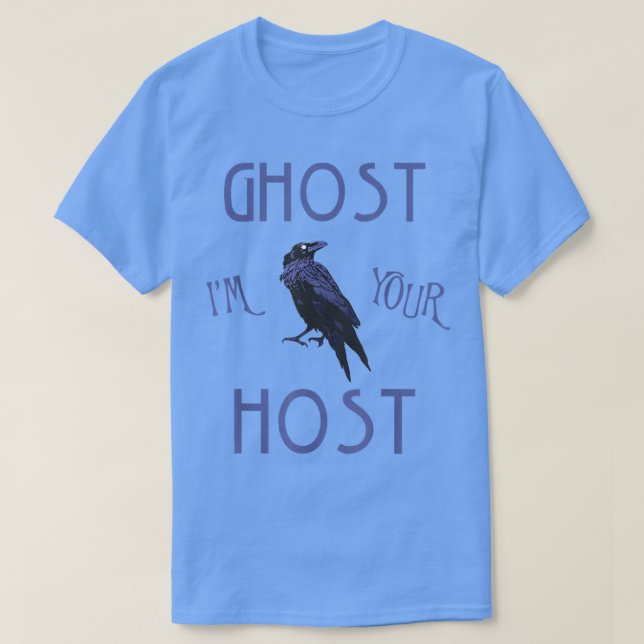 T-shirt Ghost Host Foolish Mortals Scary Theme Park Haunte (Design devant)
