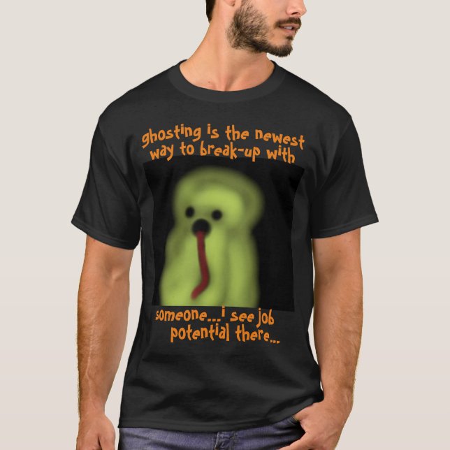 T-shirt Ghost Humoristique Marvin Potentiel d'emploi dans  (Devant)
