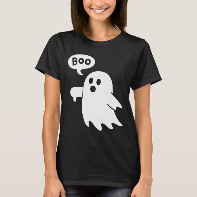 T-shirt Ghost hurle Boo désapprobation Ghost Hallowe (Devant)