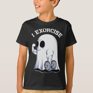 T-shirt Ghost I Exorcize Fun Gym Exercice entraînement Éff