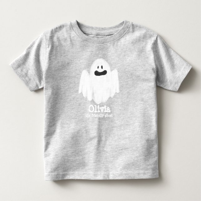 T-shirt Ghost Kids Halloween Éffrayant (Devant)