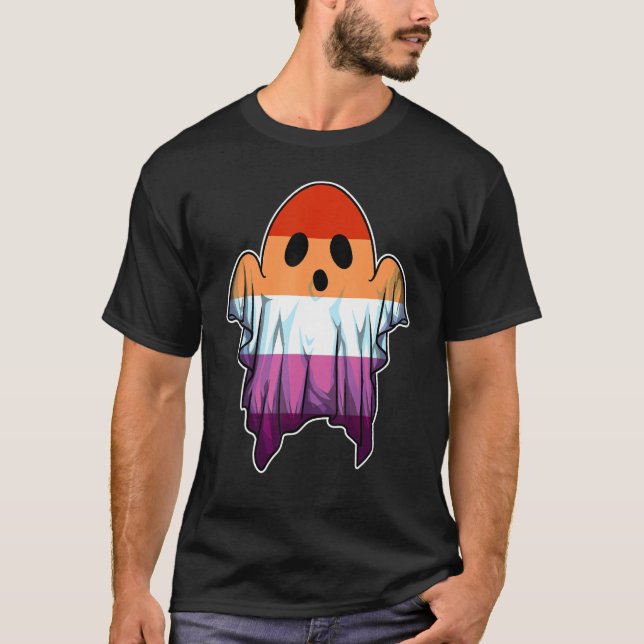 T-shirt Ghost Lesbian Ghost Lgbt Halloween Ghost Lgbtq Les (Devant)
