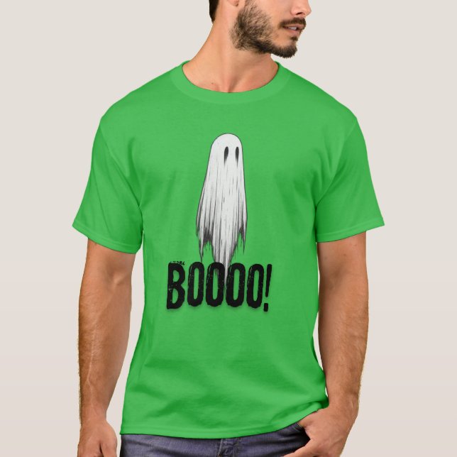 T-shirt Ghost mignon "Boooo !" Halloween (Devant)