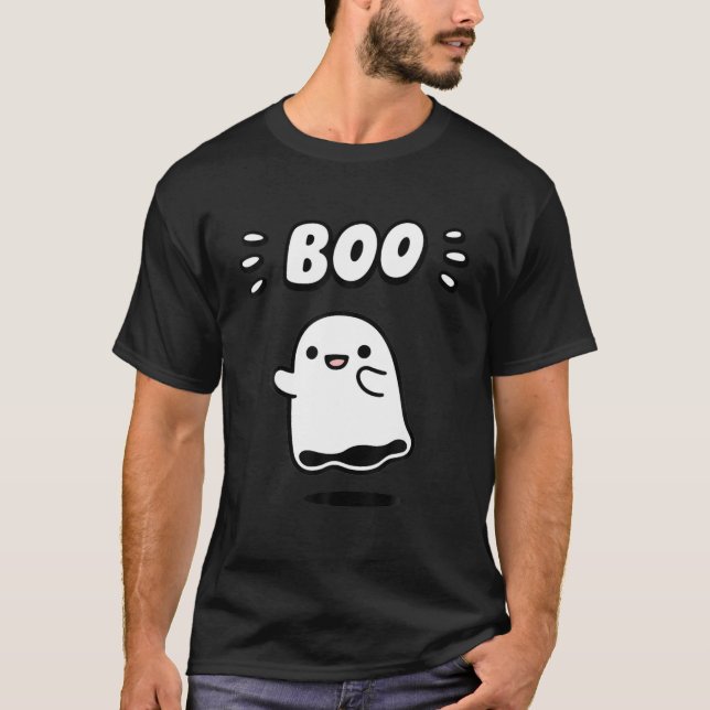 T-shirt Ghost mignon Dit Boo Ghost Girl Kid Funny Hallowe (Devant)