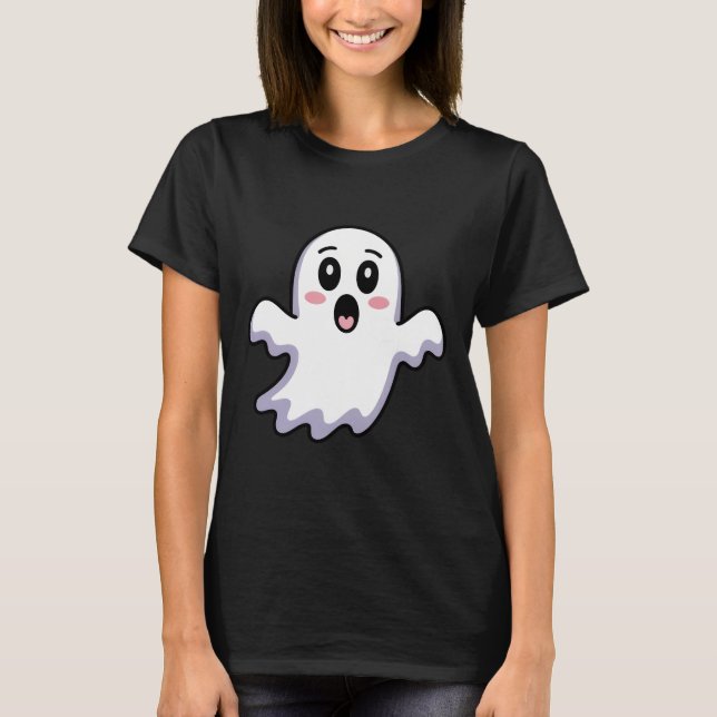 T-shirt Ghost mignon | Funny Kawaii Halloween Ghos (Devant)