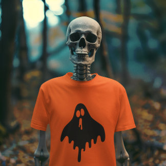 T-shirt Ghost Orange Halloween