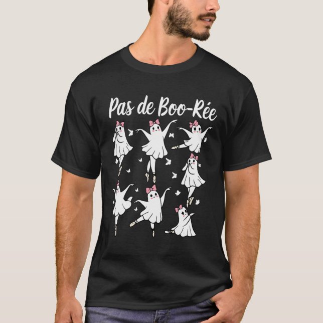 T-shirt Ghost Pas De Boo-rée Llet Danseuse Éffrayante Hall (Devant)