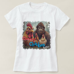 T-shirt "Ghost Photobomb" Bigfoot & Cheesy Chickens Tee