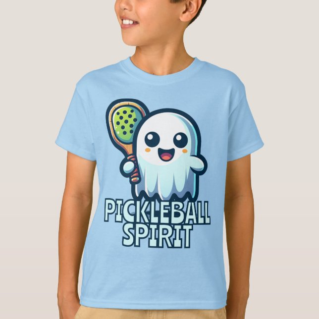 T-shirt GHOST Pickleball Spirit ! Mascotte de basket (Devant)