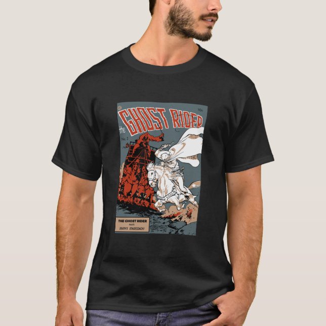 T-shirt Ghost Rider Comic Cover Classic (Devant)