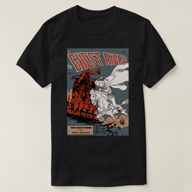 T-shirt Ghost Rider Comic Cover Classic T Shirt (Design devant)