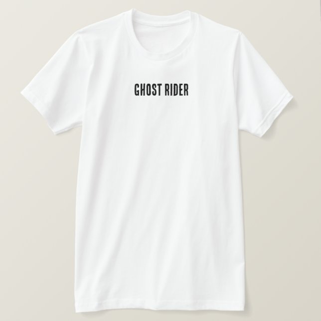 T-shirt Ghost Rider - Crâne flamboyant & Esprit Bi (Design devant)