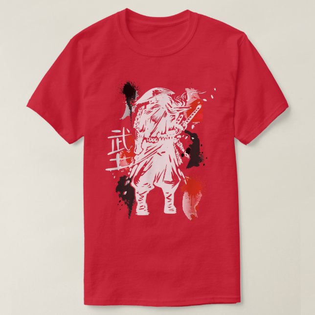 T-shirt Ghost Samurai Guerrier Voie De Bushido Samurai M (Design devant)