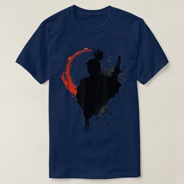 T-shirt Ghost Samurai Guerrier Voie De Bushido Samurai M (Design devant)