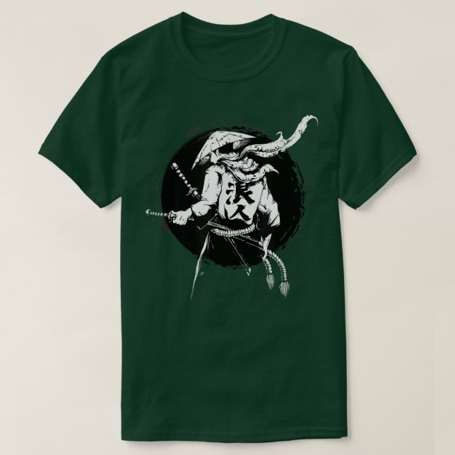 T-shirt Ghost Samurai Warrior Way Of The Bushido Samurai M (Design devant)