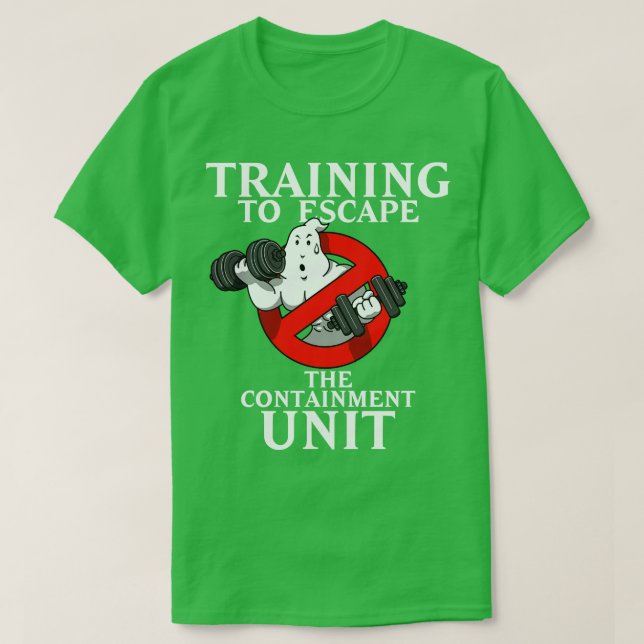 T-shirt Ghost Training 80s Retro Gym Workout Meme (Design devant)