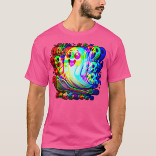 T-shirt Ghost Trippy Vaporwave Halloween Techno Rave Edm