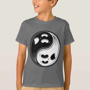 T-shirt Ghost Yin Yang Noir et blanc