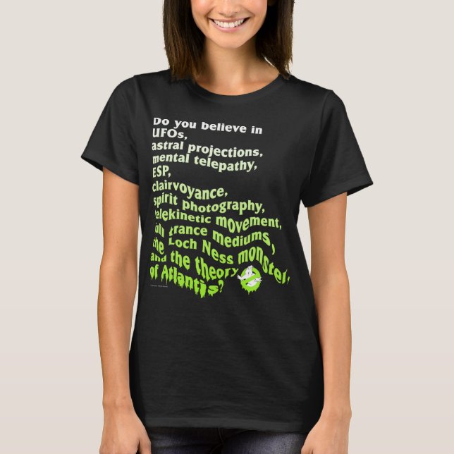 T-shirt Ghostbusters Croyez-Vous En Funny Retro Movie (Devant)