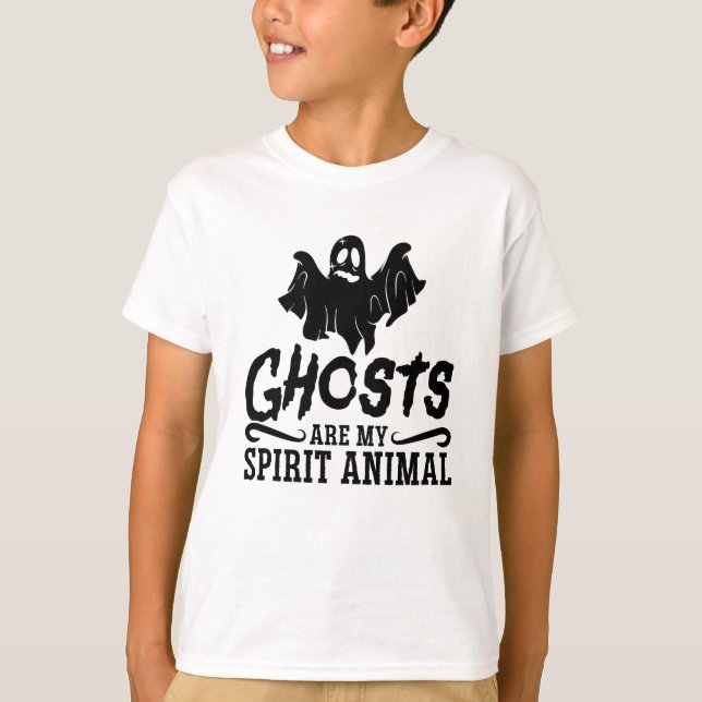 T-shirt Ghosts Are My Spirit Animal Ghost Hunter Hunting (Devant)