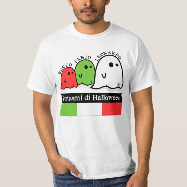 T-shirt Ghosts d'Halloween en Italie, Fantasmi di Hallowee (Devant)