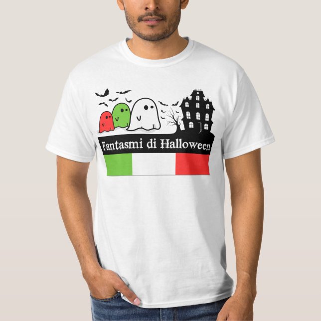T-shirt Ghosts d'Halloween en Italie, Fantasmi di Hallowee (Devant)