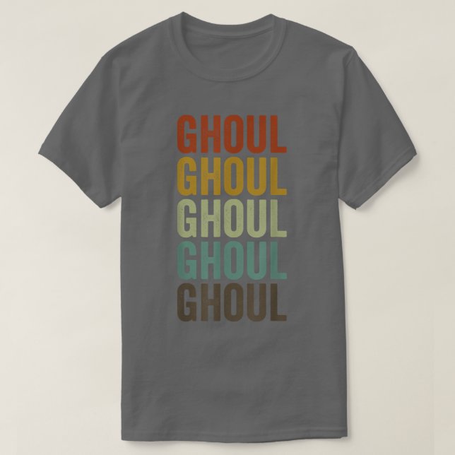 T-shirt Ghoul Fish Retro  (Design devant)
