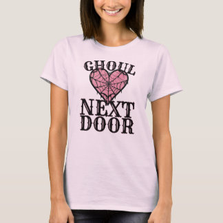T-shirt Ghoul Next Door Heart Web - Jote Halloween Éffraya