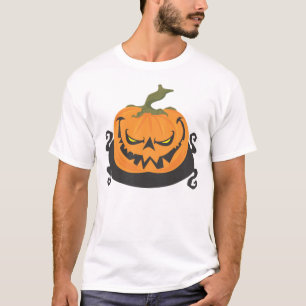 T-shirt Ghoulish jack-o-lantern Citrouille