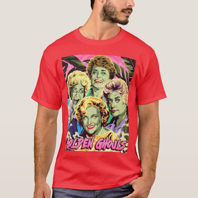 T-shirt GHOULS DORÉS famille rétro (Devant)