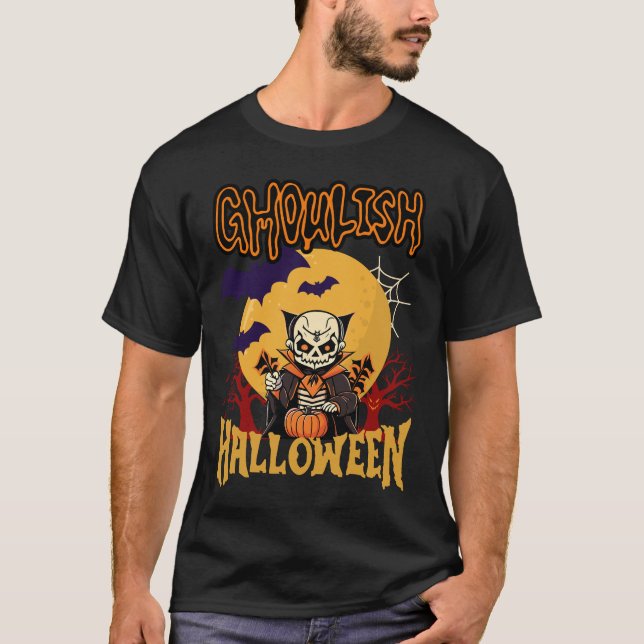 T-shirt Ghouls Halloween (Devant)