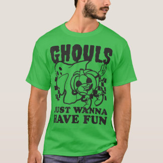 T-shirt Ghouls Just Wanna Have Fun Dabbing Retro Halloween
