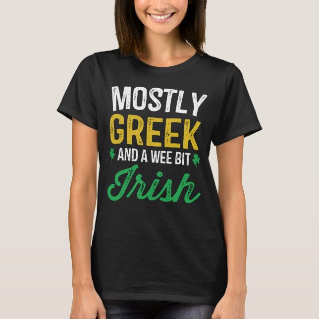 T-shirt Gi drôle irlandais de jour de la Grèce St Patrick (Devant)