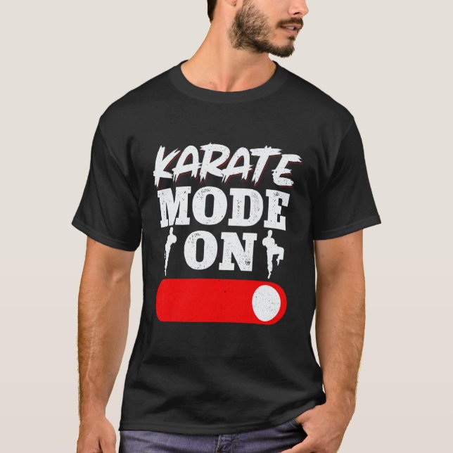 T-shirt Gi Uniforme de Ceinture Noire de Karaté Mode Karat (Devant)