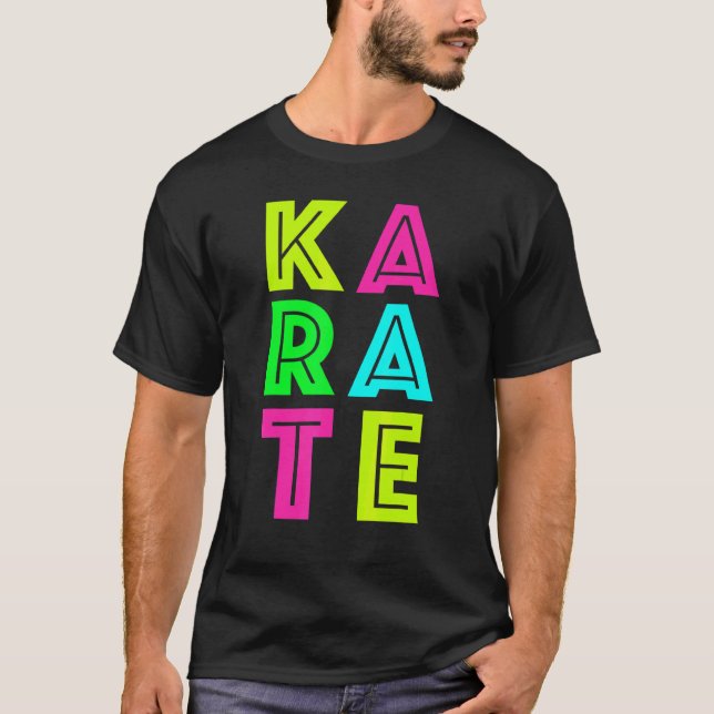 T-shirt Gi Uniforme de Karaté Ceinture Noire Classique Kar (Devant)