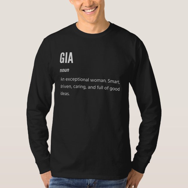 T-shirt Gia  Noun An Exceptional Woman (Devant)