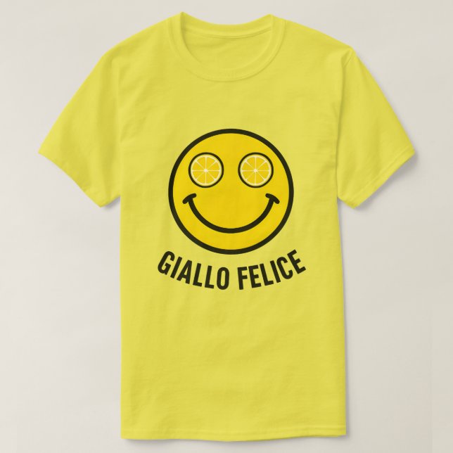 T-shirt Giallo Felice (Design devant)