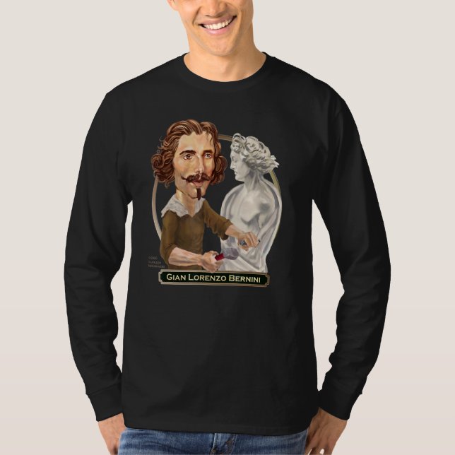 T-shirt Gian Lorenzo Bernini Sculptur Architecte Baroque (Devant)
