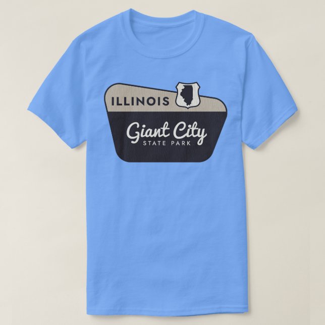 T-shirt Giant City State Park Affiche de bienvenue Illinoi (Design devant)